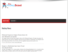 Tablet Screenshot of prohockeyscout.com
